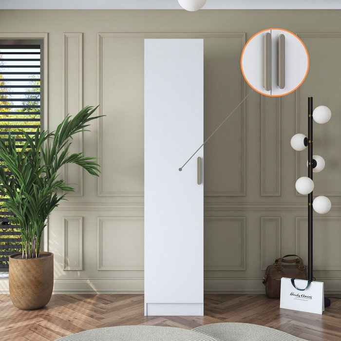 Hanah Home Armario Blanco con Estanterías